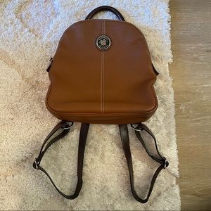 Vintage Dooney & Bourke Tan Leather Backpack